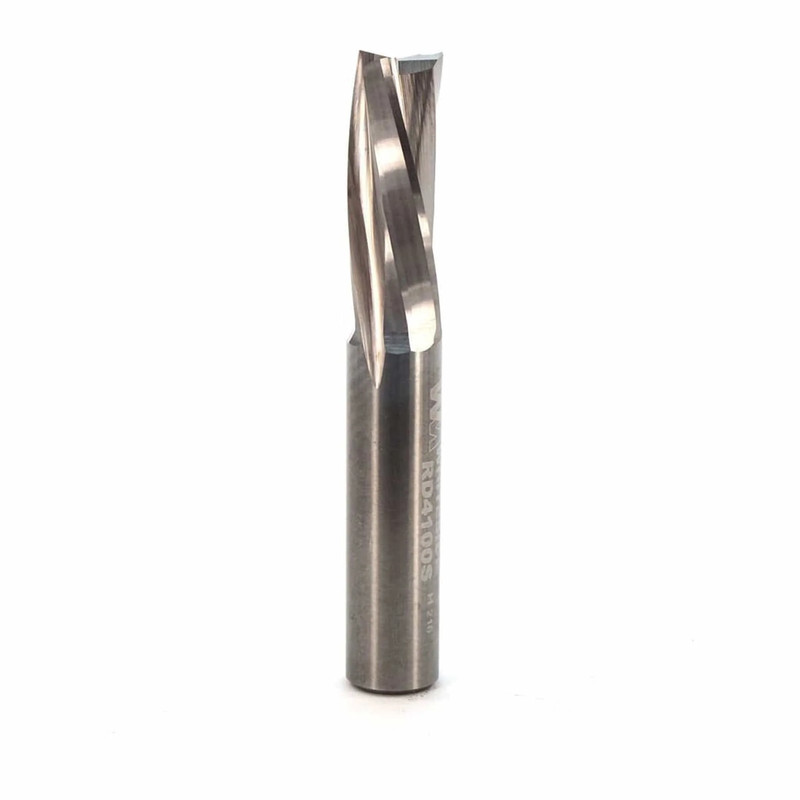 Triple Flute Slow Spiral Router Bit - 3/8" SH 3/8" CD 1" CL 2-1/2" OL - Types:Downcut Spiral Bit